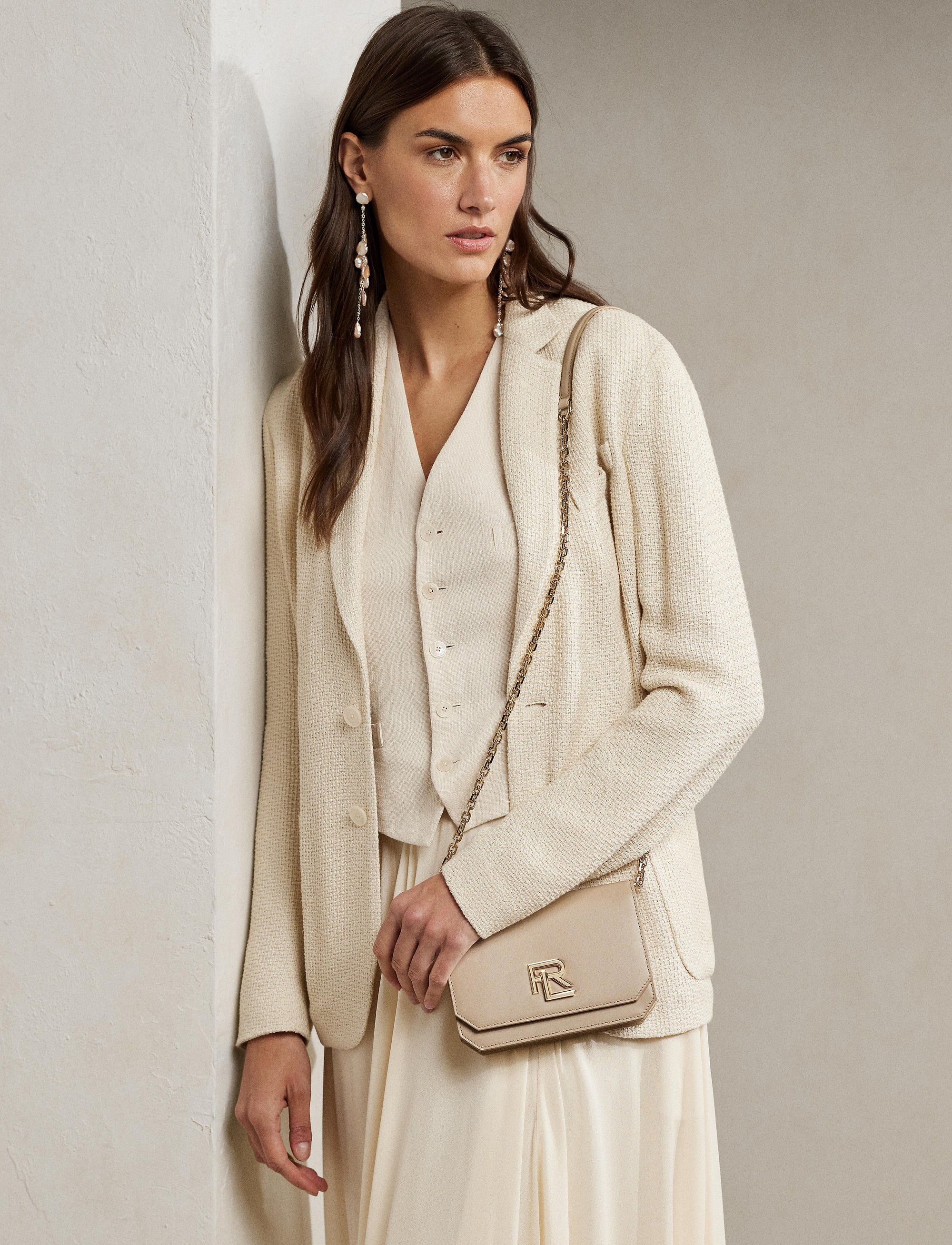 Mini-sac à chaîne RL 888 en cuir - Fawn