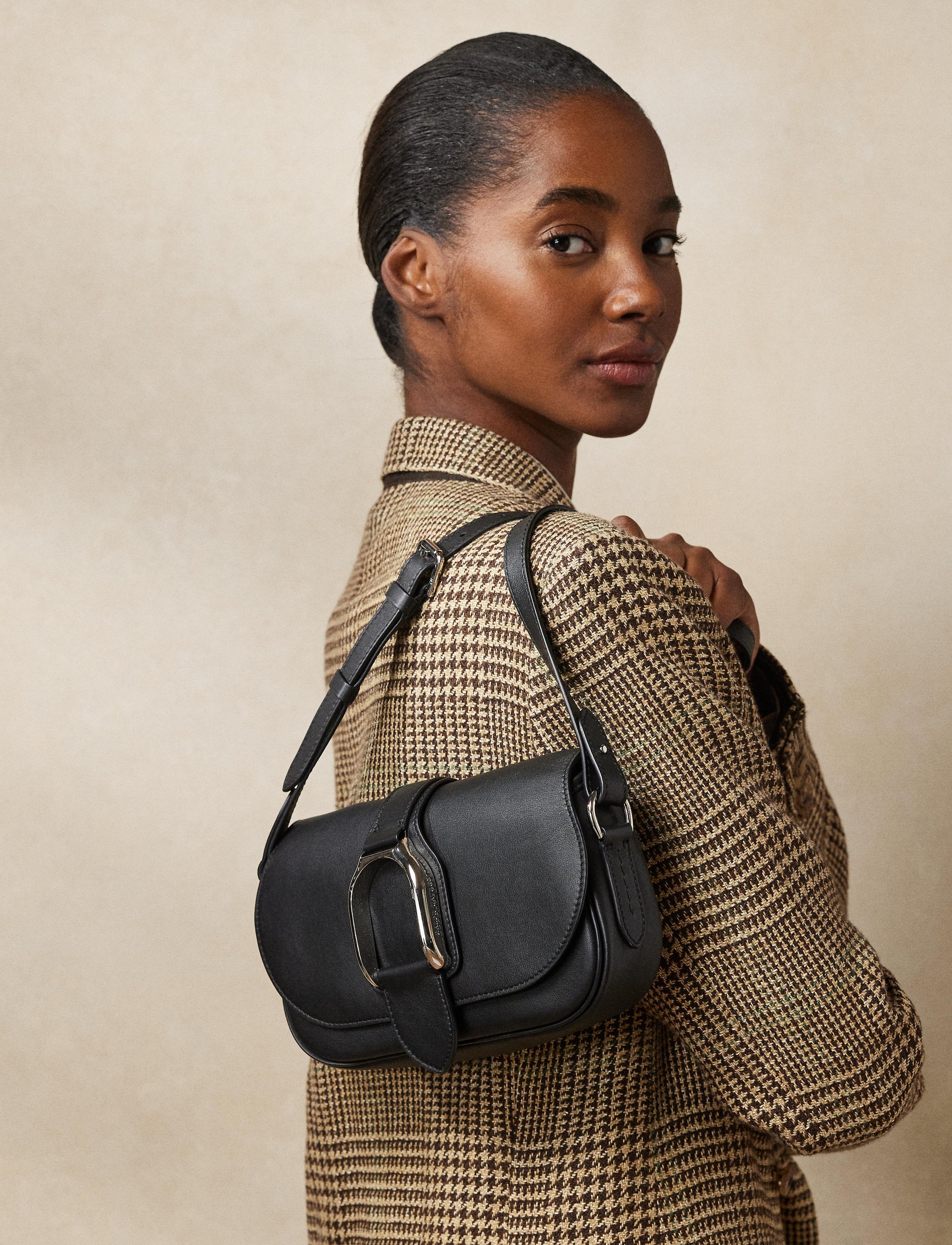 Sac porté épaule Welington en cuir - Black