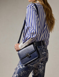 Sac bandoulière RL 888 en cuir - Ink