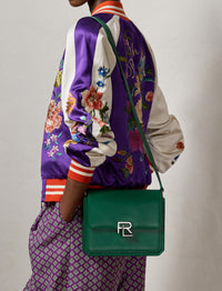 2pcs / DJV / IN-12 / OUT-6 / ST-50% / PRIX DJV-490€  // BOTTLE GREEN CROSSBODY SMALL RL CROSSBODY