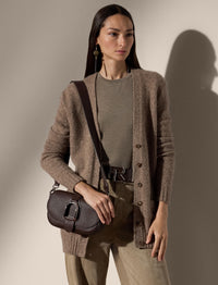 Sac porté épaule Welington en cuir - Mocha