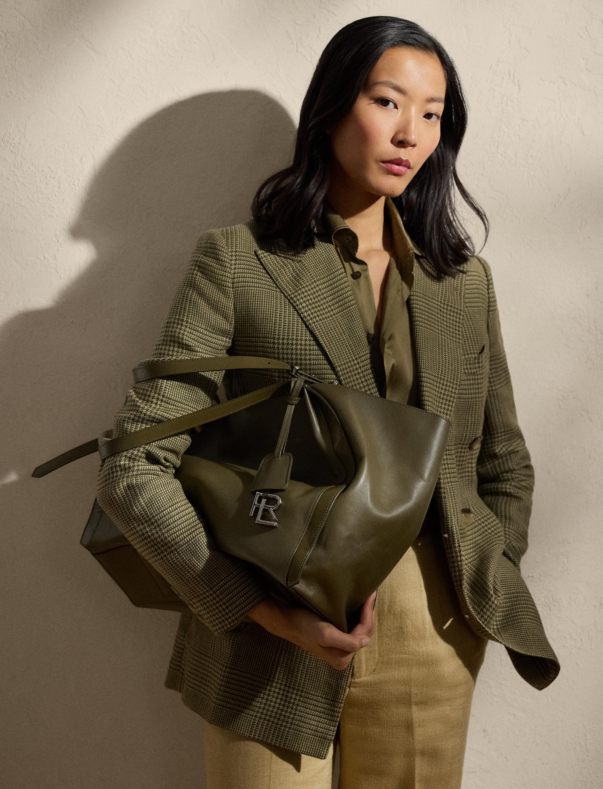 Cabas RL 888 en cuir - Dusty Sage