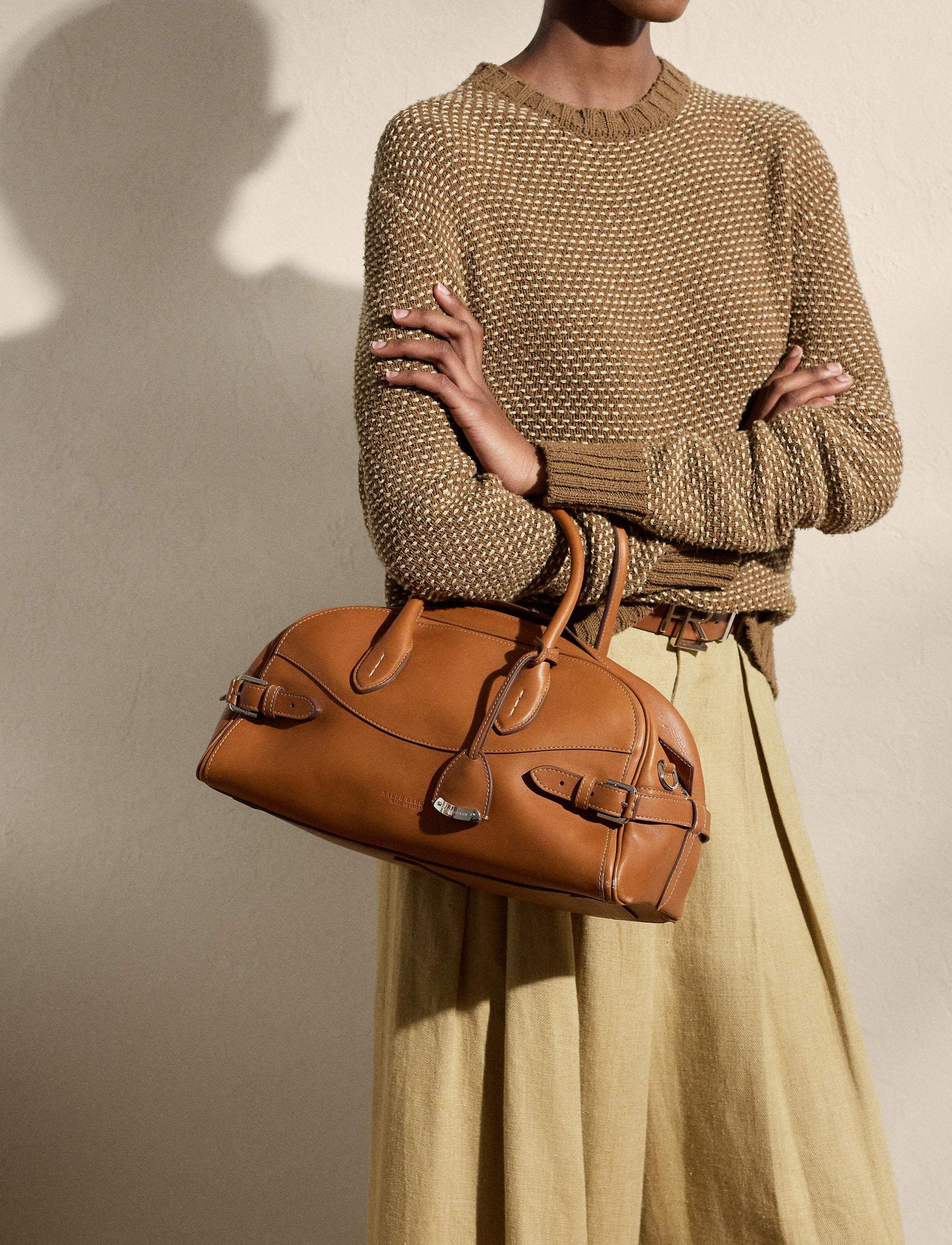 Sac bowling en cuir - Gold