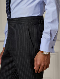 Kent wool suit - Dark Grey & Cream