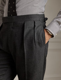 Kent tartan cashmere suit - Dark Grey & Multicolour