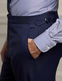 Gregory suit in wool twill - Classic Navy