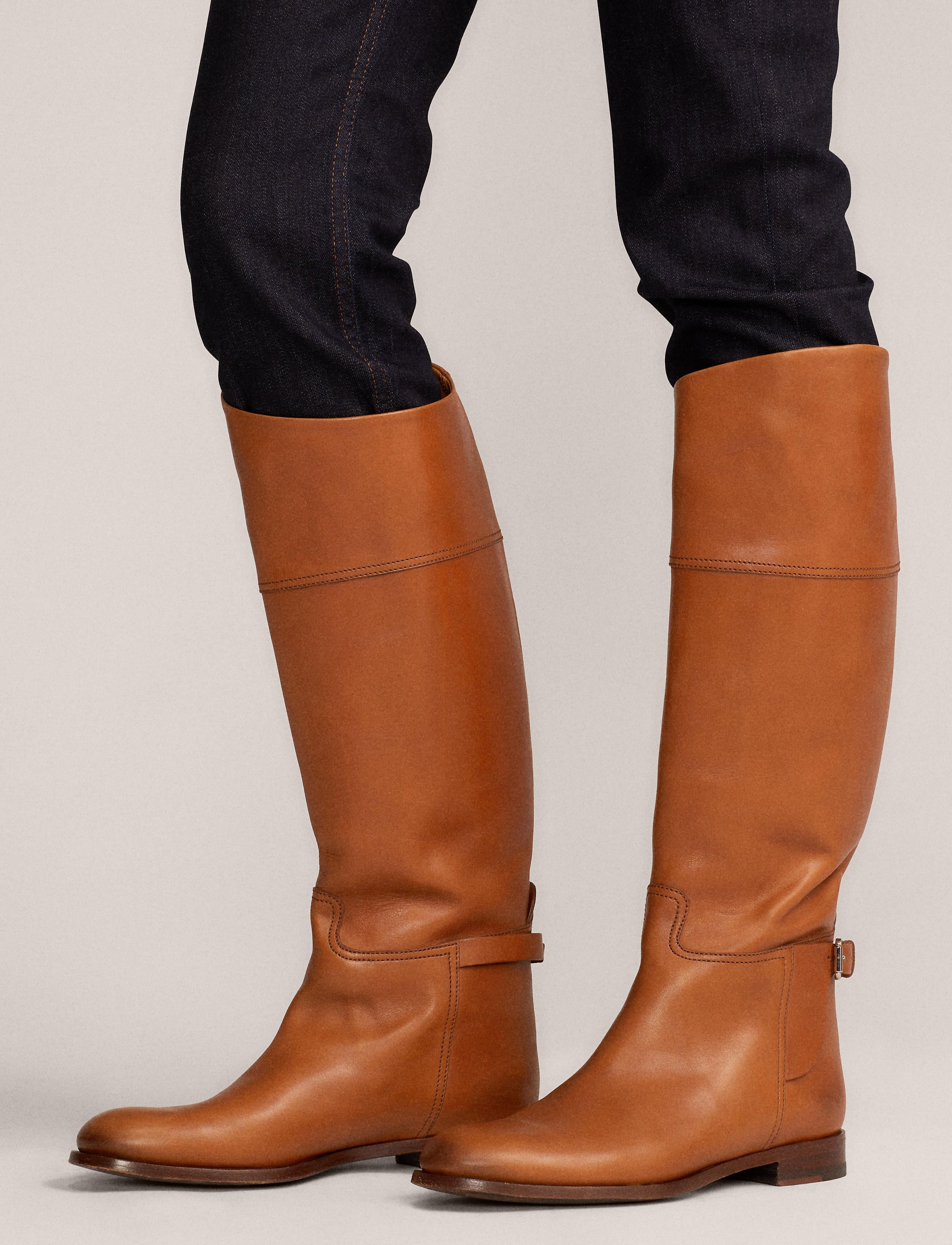 Bottes d'équitation Sallen en cuir - Tan
