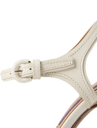 Sandales Kieran 125 en cuir - Lux Cream & Natural
