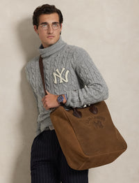Cabas Polo Ralph Lauren Yankees en daim - Brown