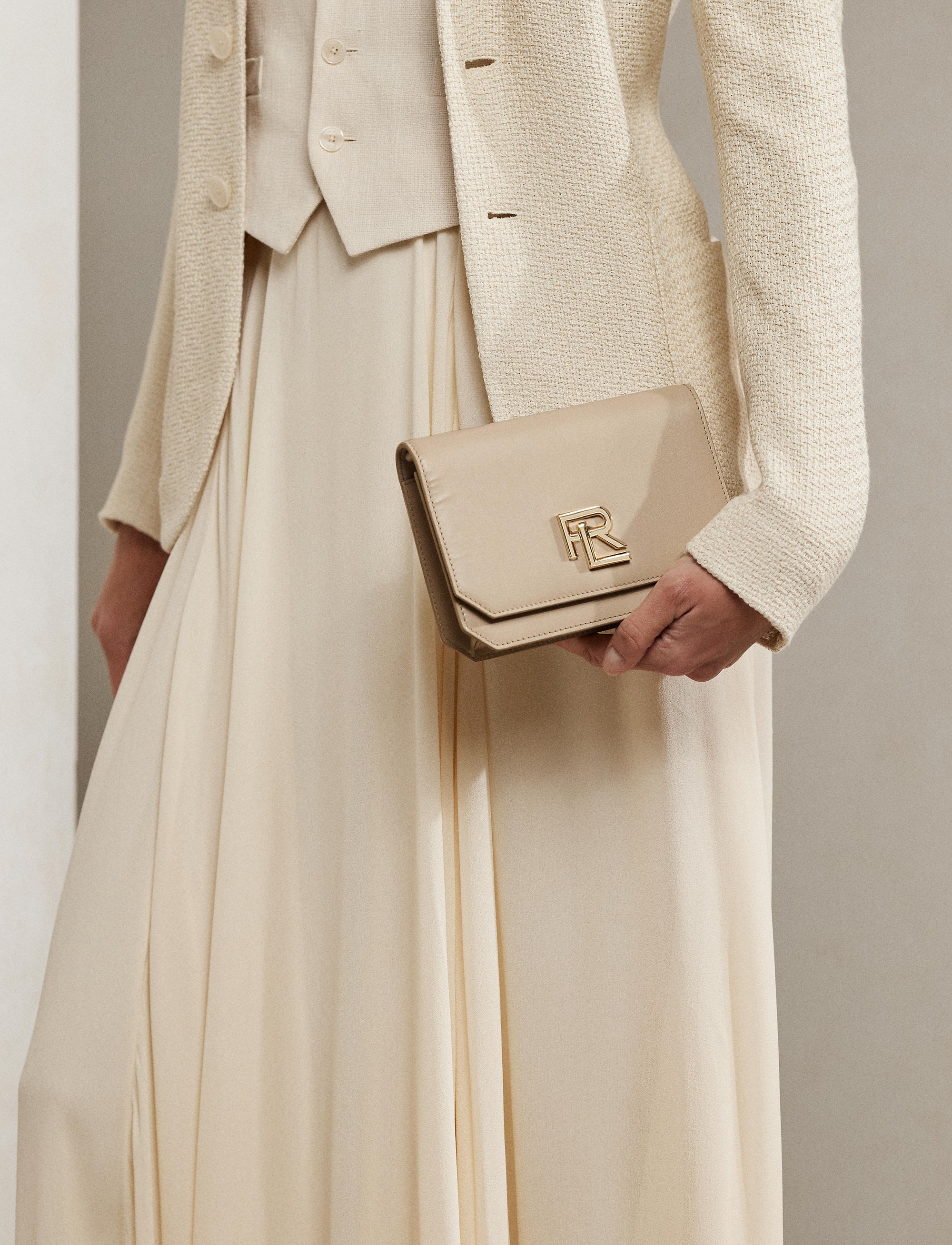 Mini-sac à chaîne RL 888 en cuir - Fawn