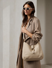 Sac porté épaule Welington en cuir - Fawn