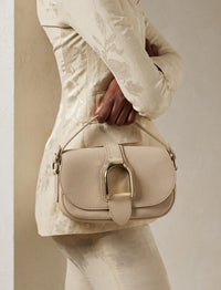 Sac porté épaule Welington en cuir - Fawn
