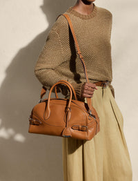 Sac bowling en cuir - Gold