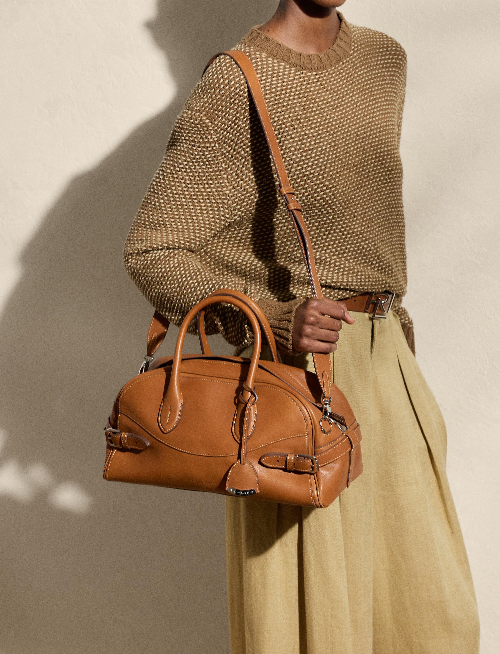 Sac bowling en cuir - Gold