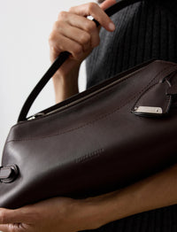 Le petit sac porté épaule Ralph en cuir - Mocha