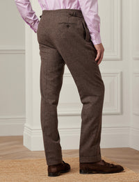 Kent 3-piece suit in wool - Dark Taupe & Multicolour