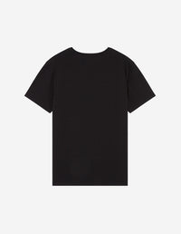 T-shirt à col arrondi et manches courtes - Black