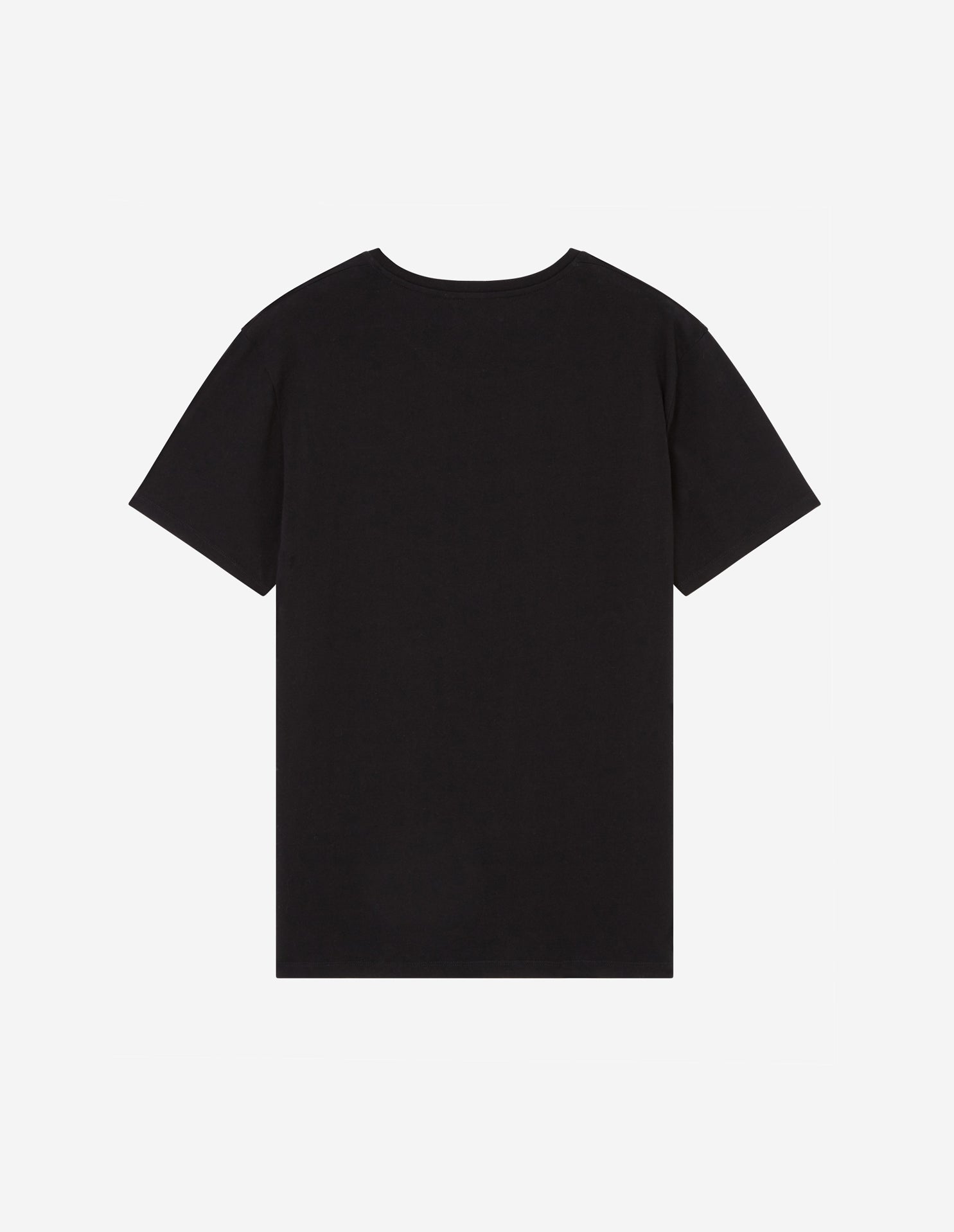 T-shirt à col arrondi et manches courtes - Black