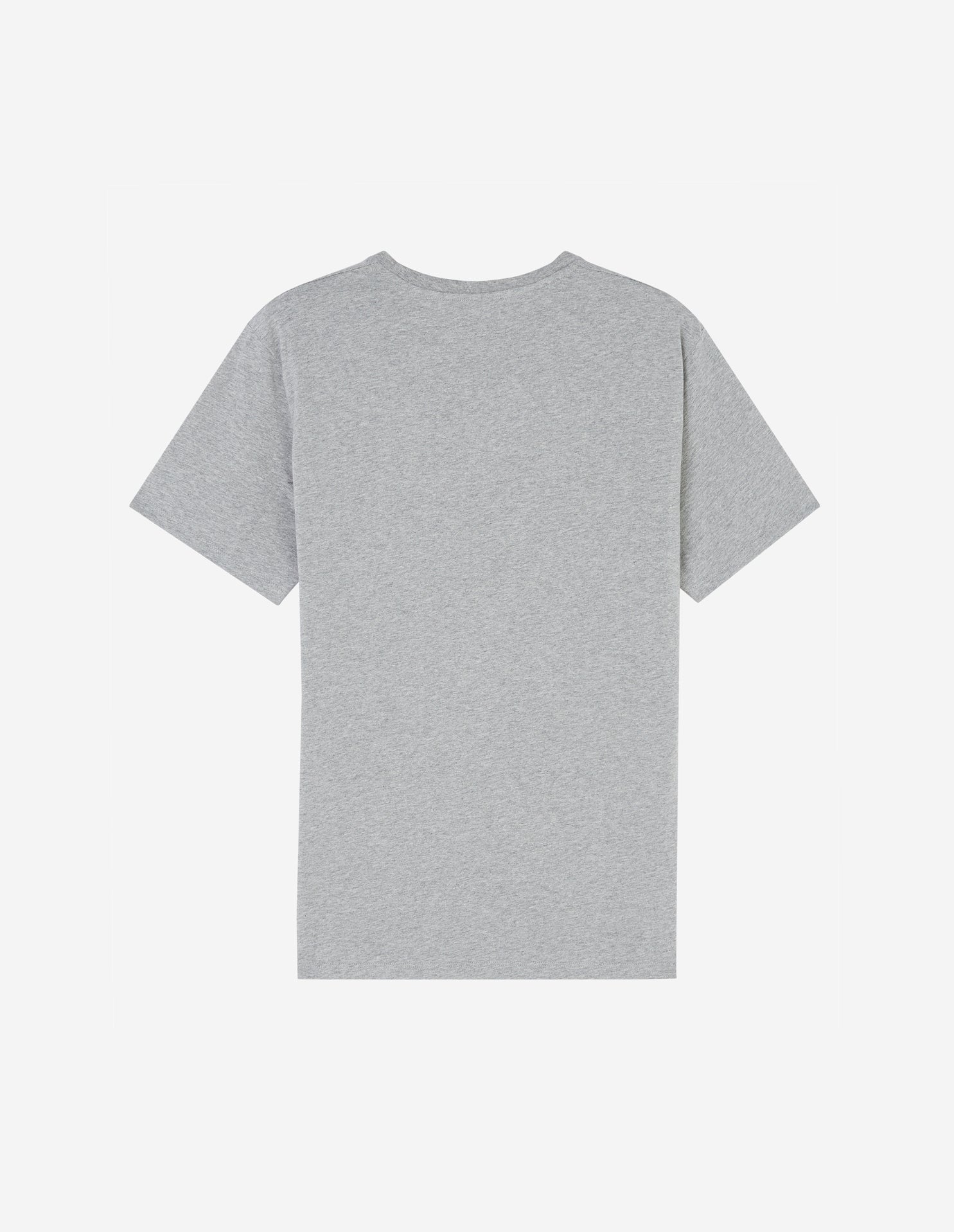 Short-sleeved round-neck T-shirt - Grey Melange