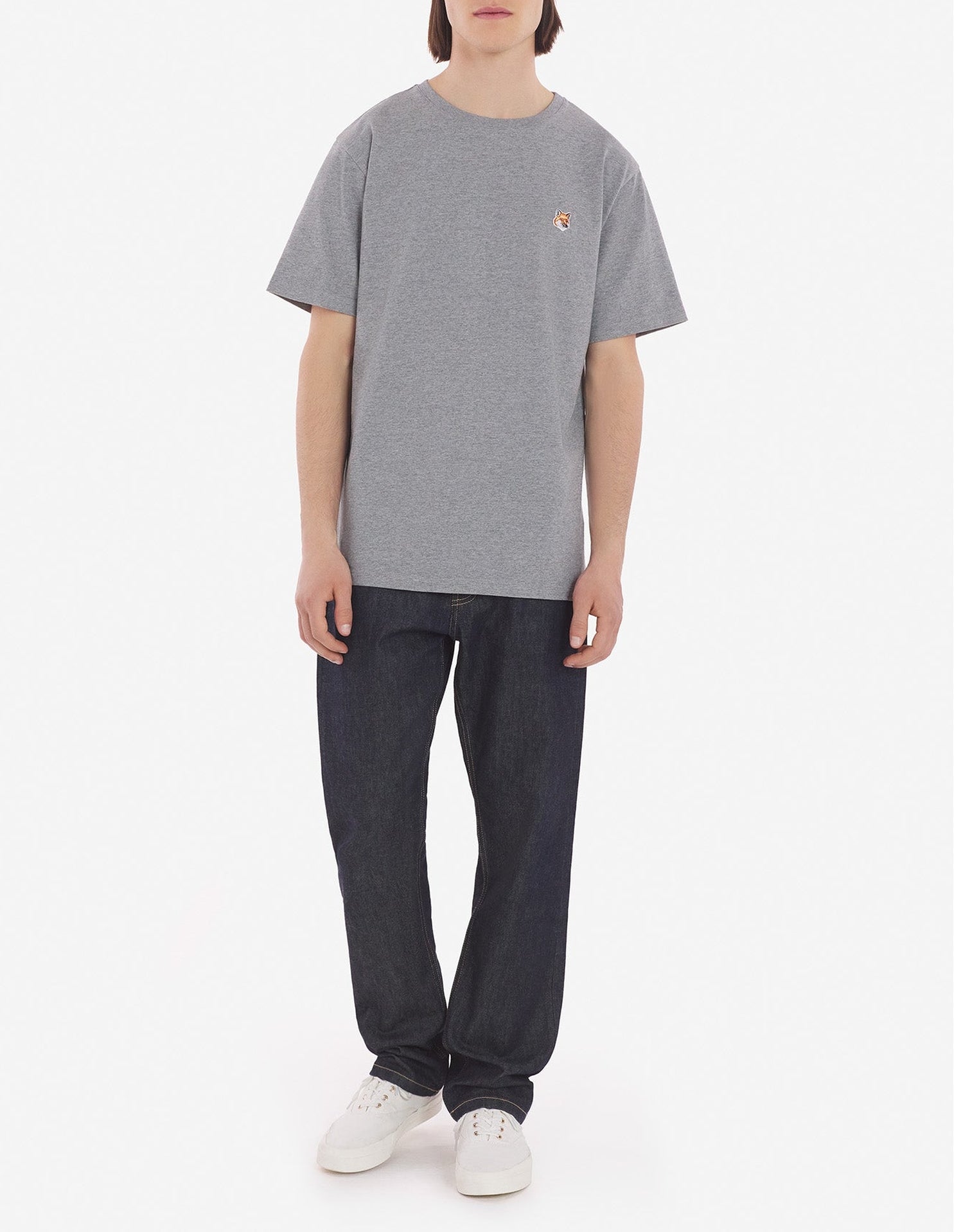 T-shirt manches courtes à col rond - Grey Melange