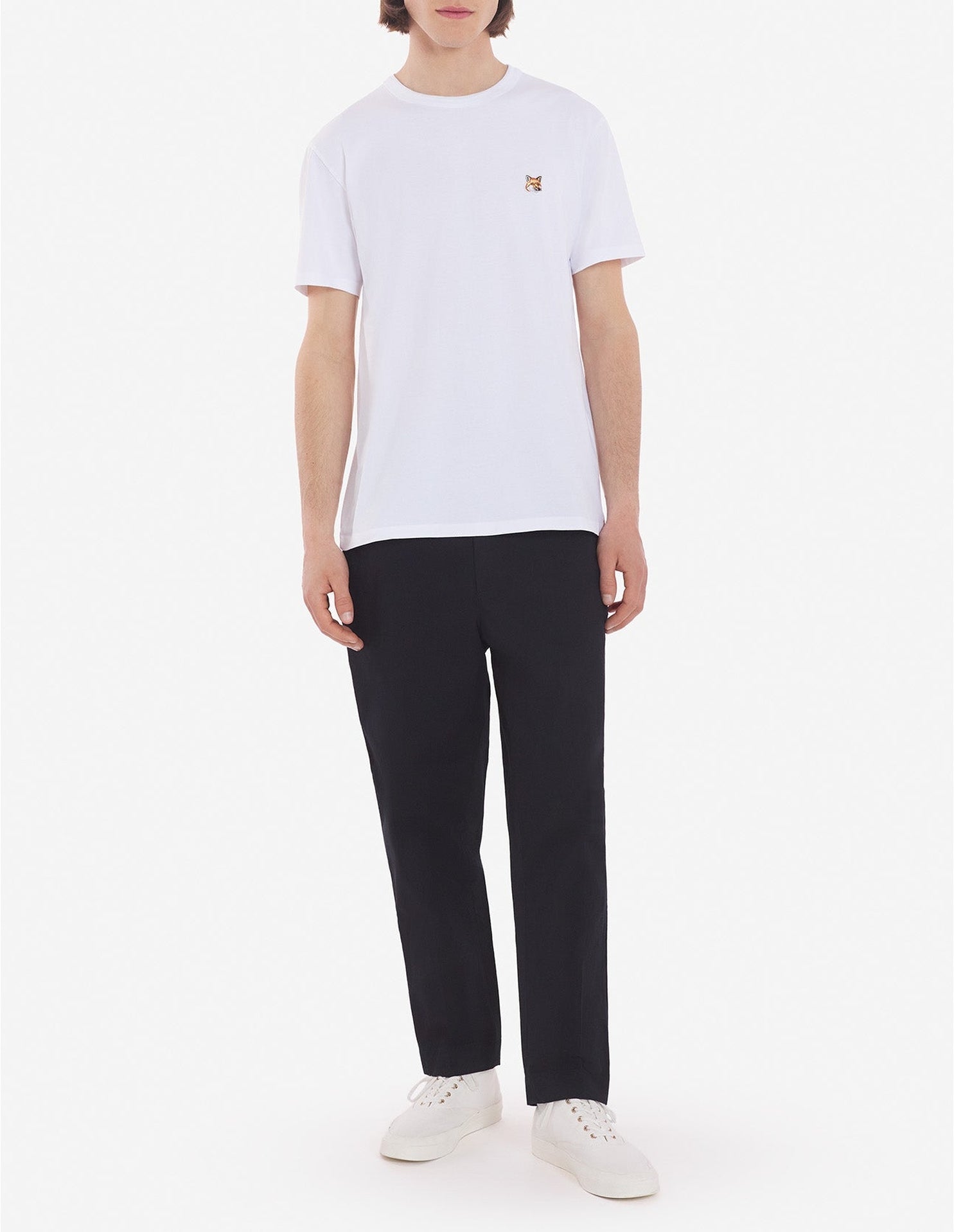 Short-sleeved round-neck T-shirt - White