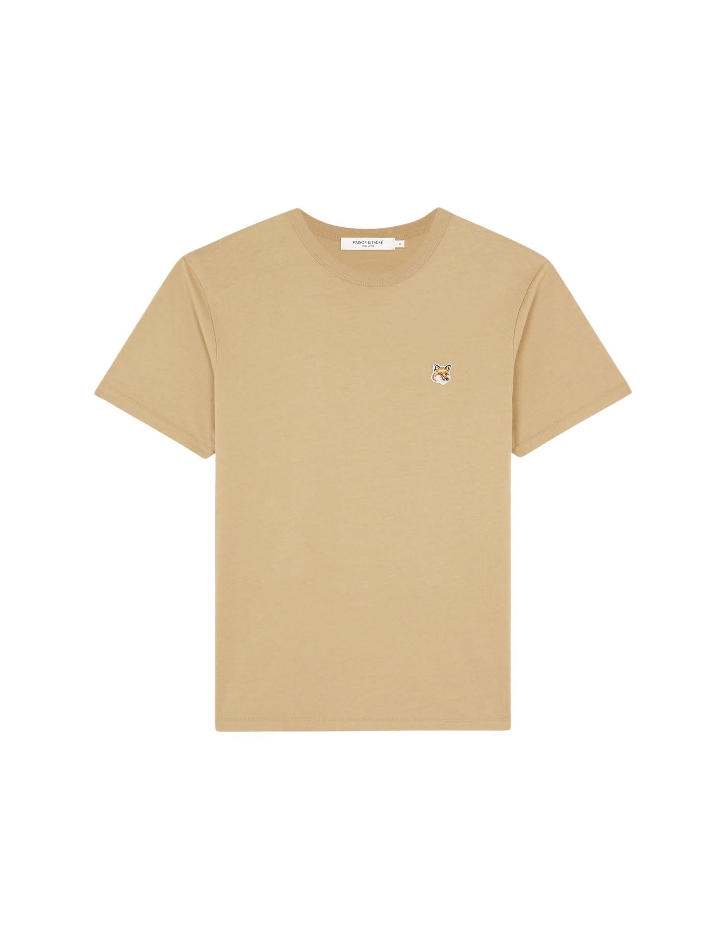 Short-sleeved round-neck T-shirt - Beige