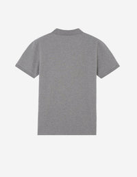 Fox short-sleeved polo shirt - Grey melange
