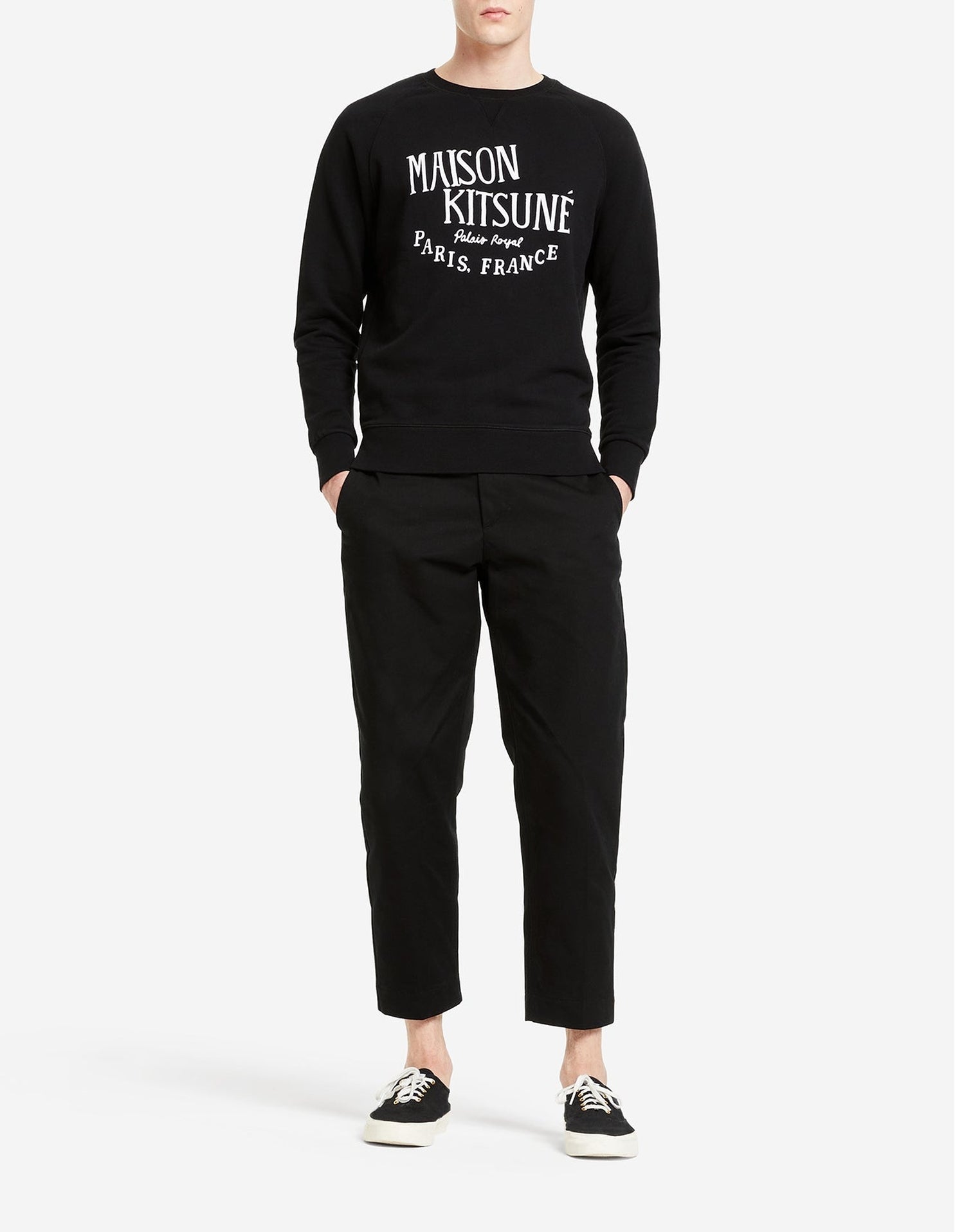 Sweatshirt Palais Royal à manches longues raglan - Black
