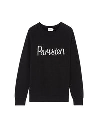 Sweatshirt à col arrondi et manches longues raglan - Black