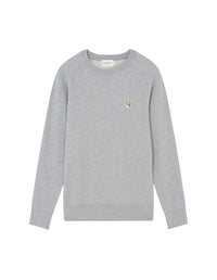 Fox Head embroidered sweatshirt - Grey Melange