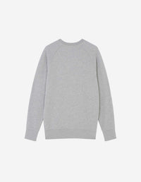 Fox Head embroidered sweatshirt - Grey Melange