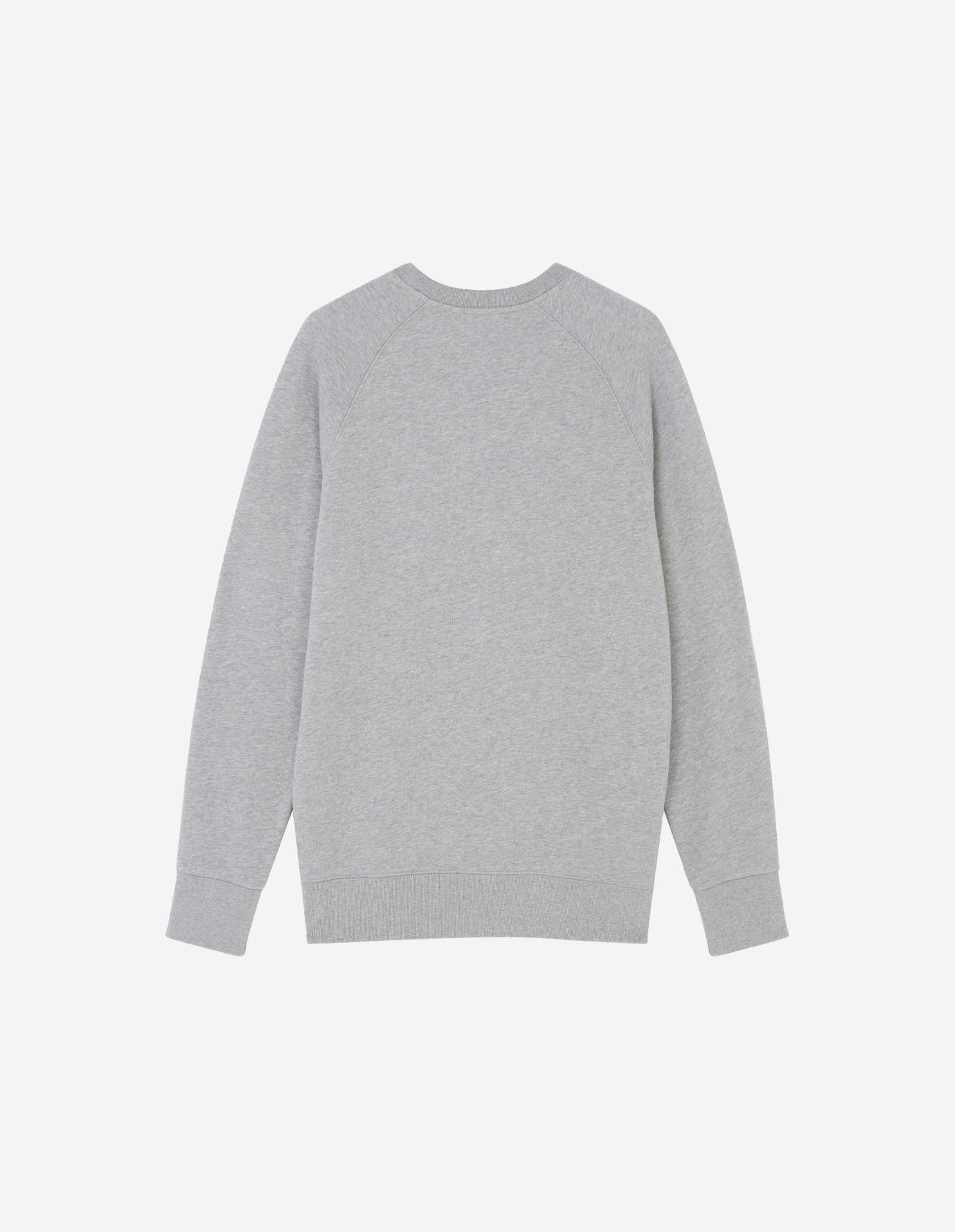 Fox Head embroidered sweatshirt - Grey Melange