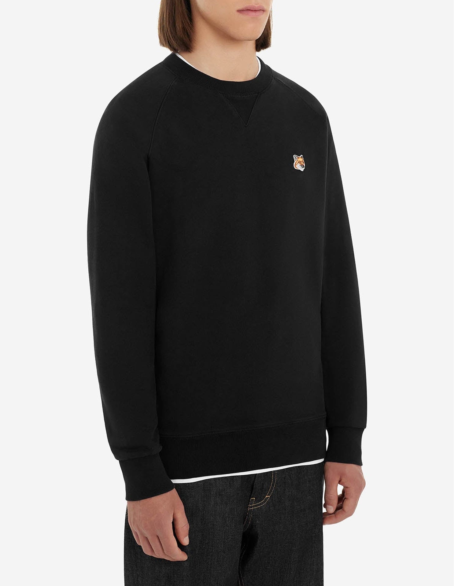 Fox Head embroidered sweatshirt - Black