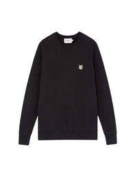 Fox Head embroidered sweatshirt - Black