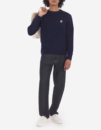 Fox Head embroidered sweatshirt - Navy