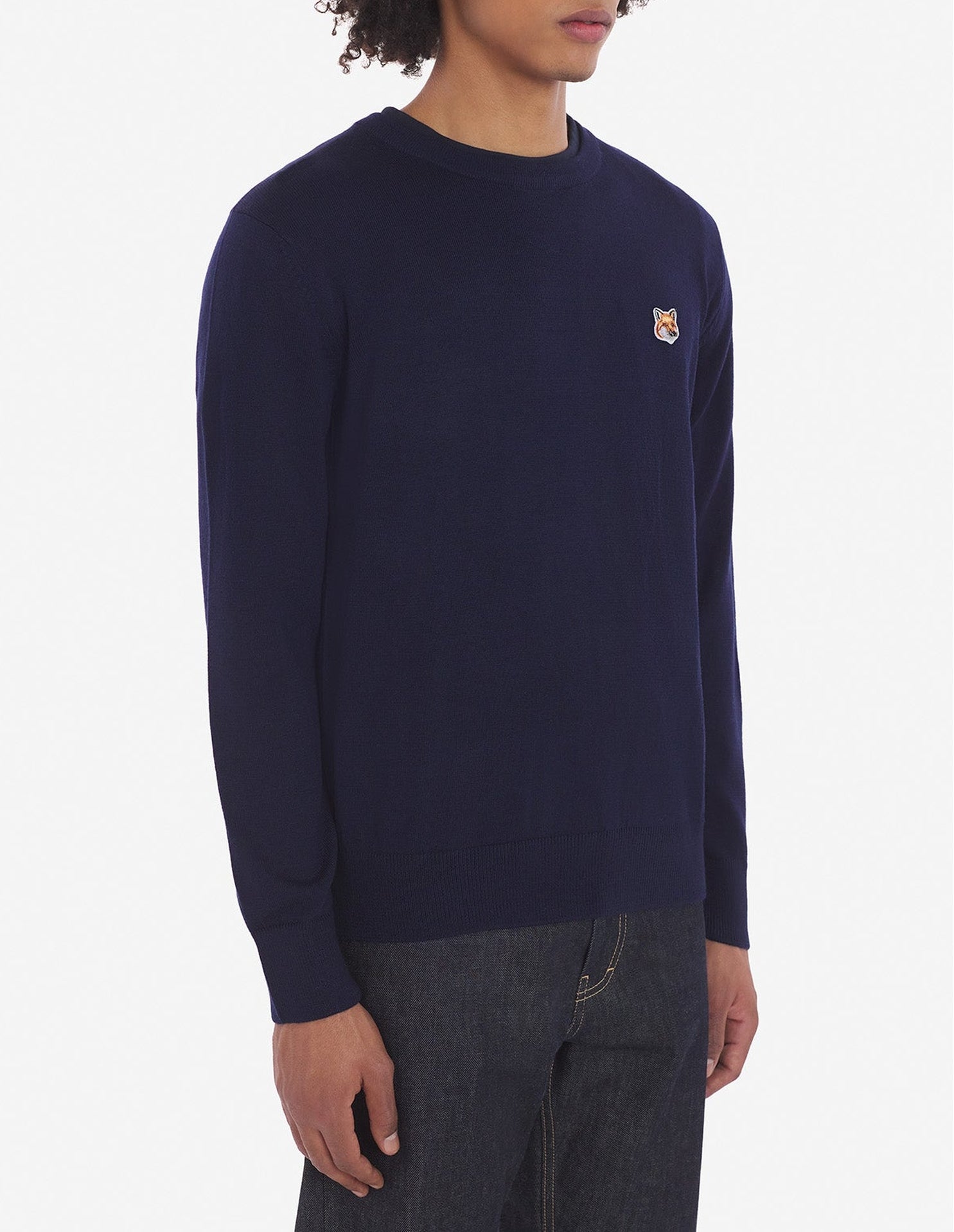 Fox Head embroidered sweatshirt - Navy