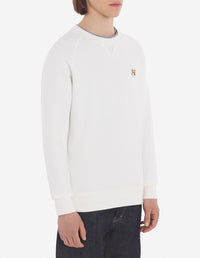 Fox Head embroidered sweatshirt - Ecru
