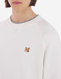 Fox Head embroidered sweatshirt - Ecru