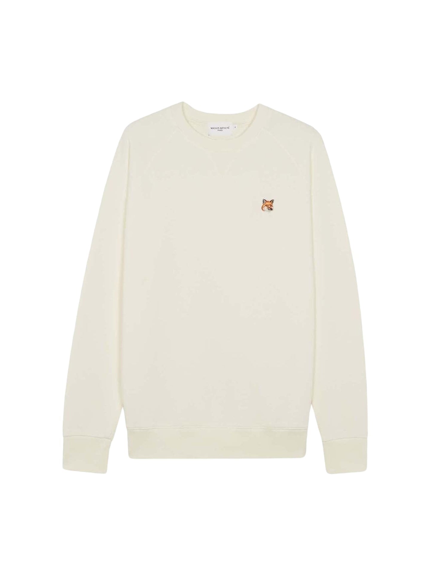Fox Head embroidered sweatshirt - Ecru