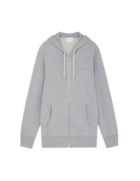 Sweat à capuche zippé - Grey Melange
