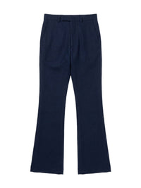 WOOL FLANNEL FLARE PANTS