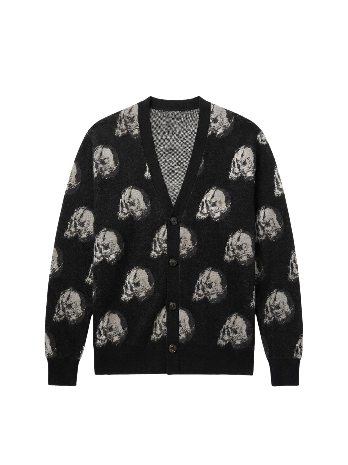 WES LANG REPEAT SKULL CARDIGAN