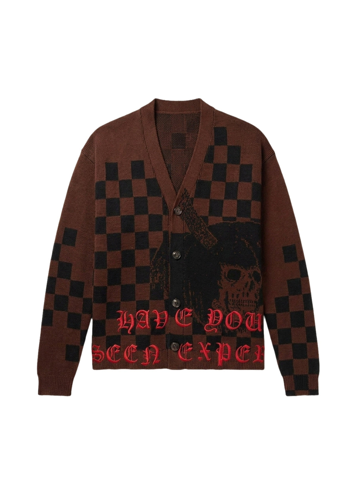 WES LANG SKULL CARDIGAN