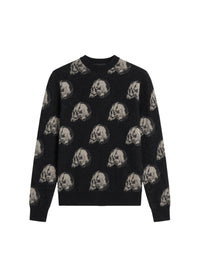 WES LANG REPEAT SKULL CREW