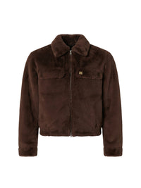 FAUX FUR ZIP BLOUSON