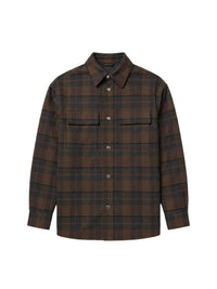 PLAID PADDED OVERSHIRT