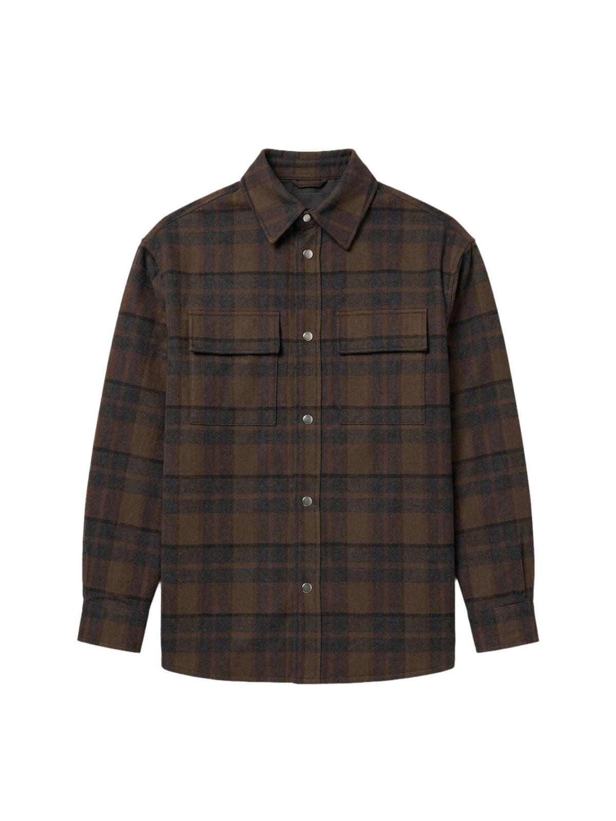 PLAID PADDED OVERSHIRT