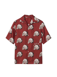 ALL OVER SKULL BOWLING SHIRT
