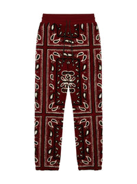 PRINTED BANDANA FLEECE PANTS