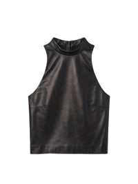 CROPPED MOCK NECK